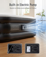 Airefina surface flockée douce et imperméable pour sommeil confortable