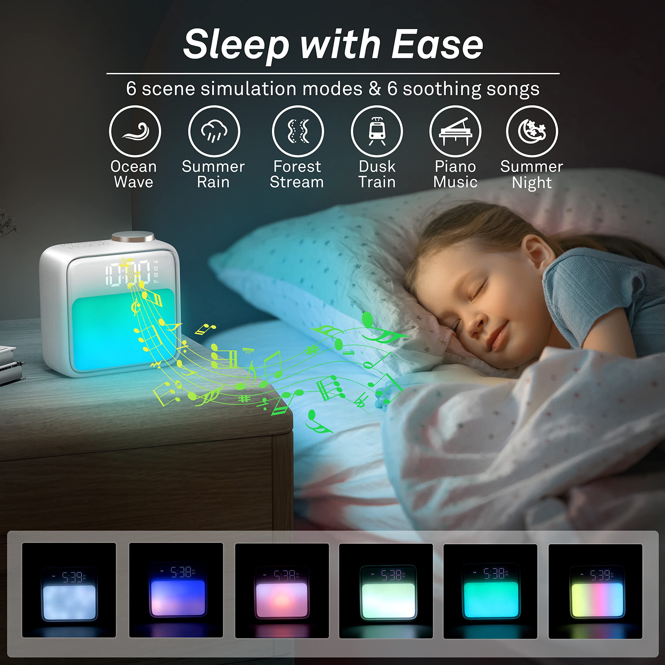 airivo veilleuse 11 couleurs créant une ambiance apaisante