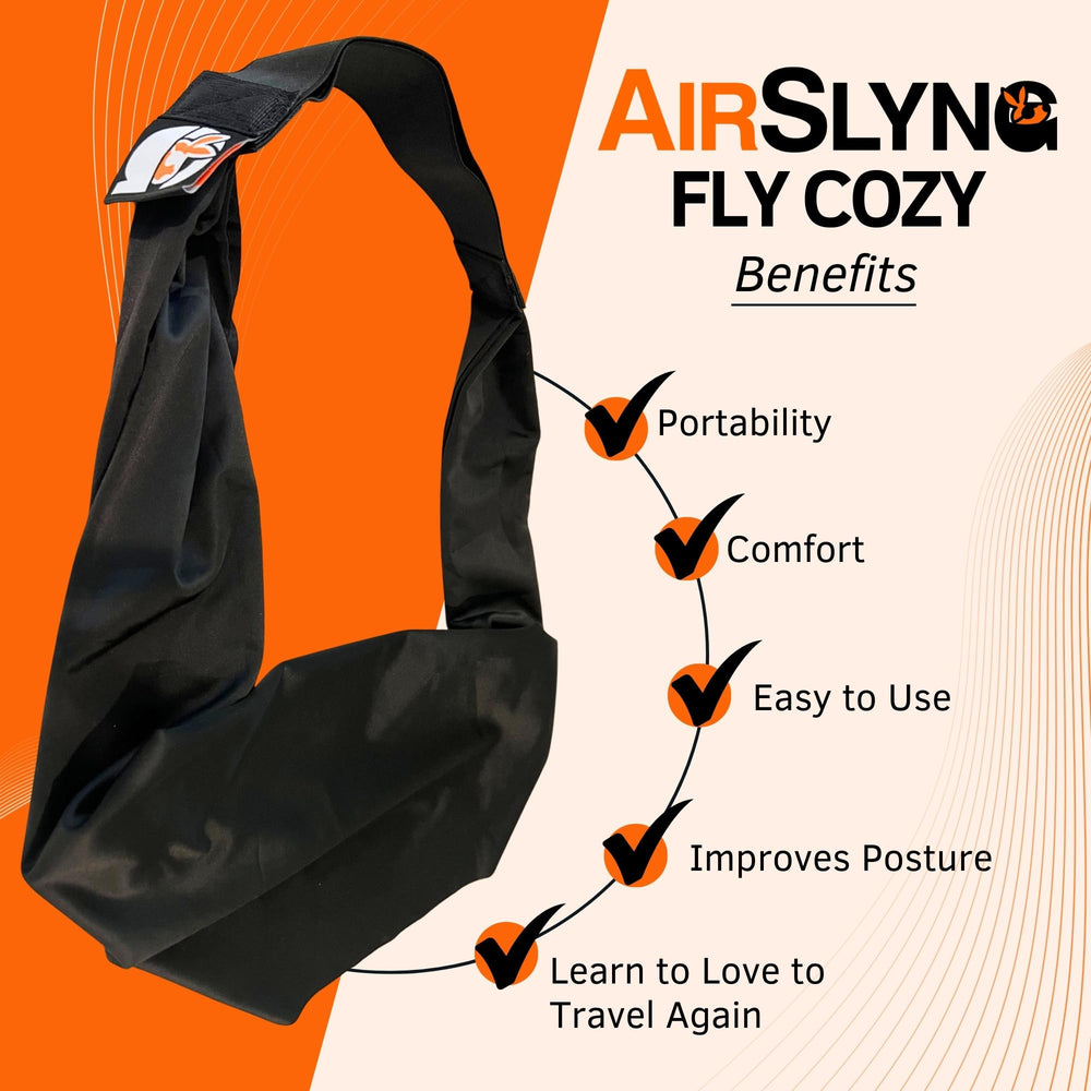 AirSlyng utilisé en voiture lors d'un road trip pour confort prolongé