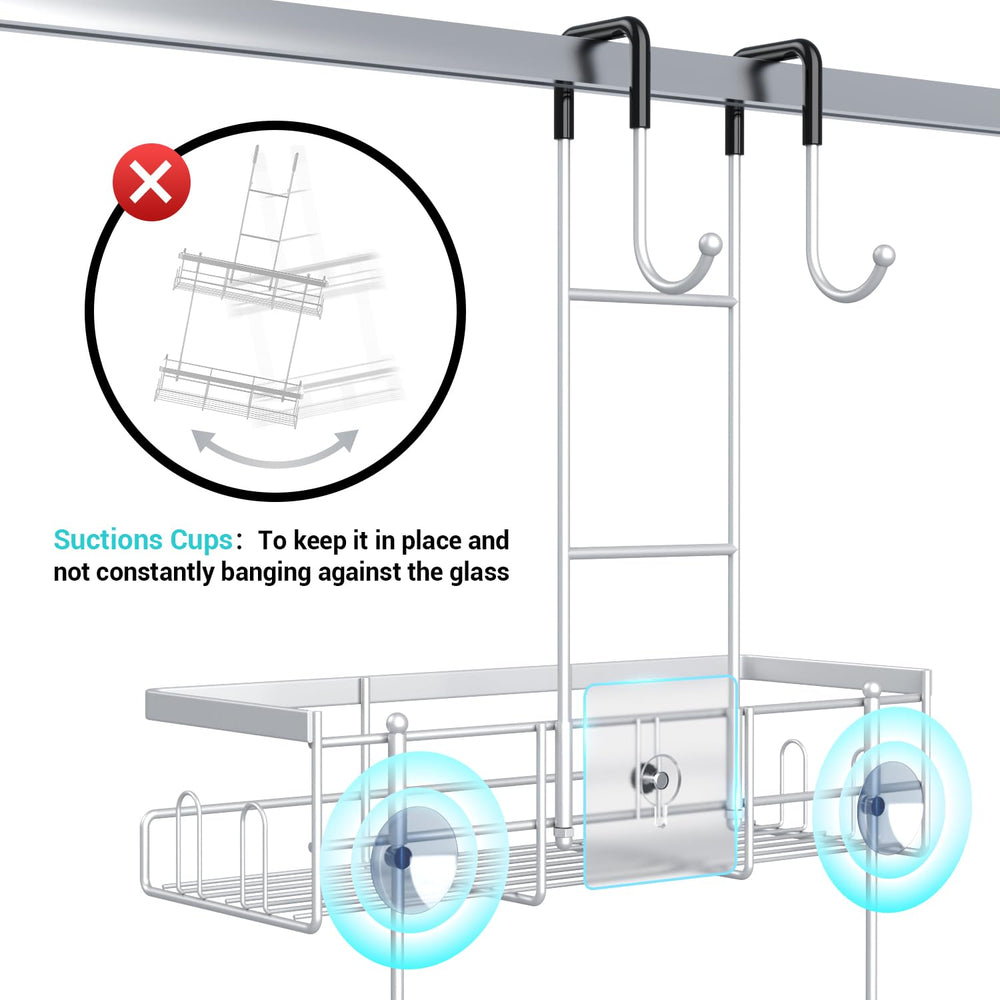 Aitatty installation sur porte avec ventouses et patins adhésifs offrant maintien sûr