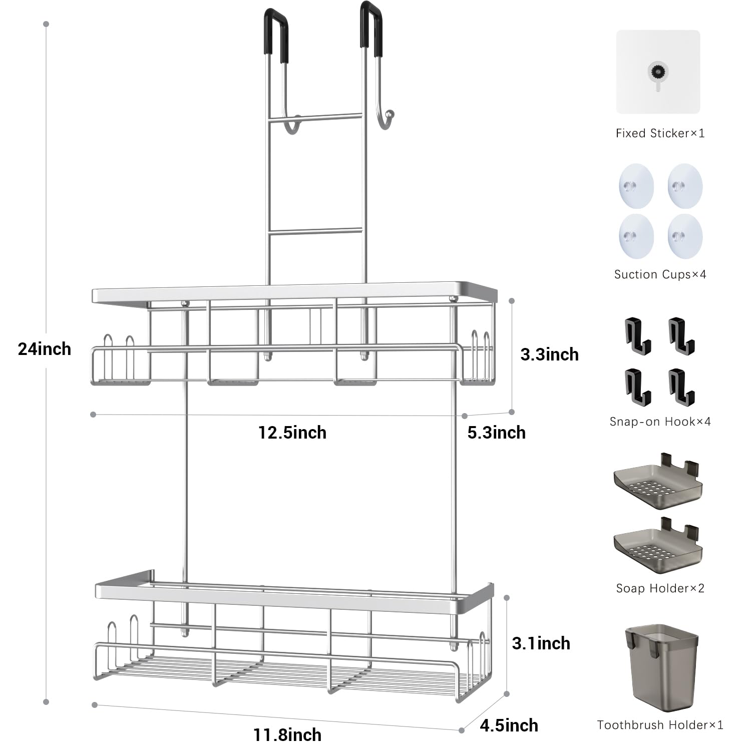 Aitatty caddy en situation dans salle de bain moderne illustrant gain d’espace pratique