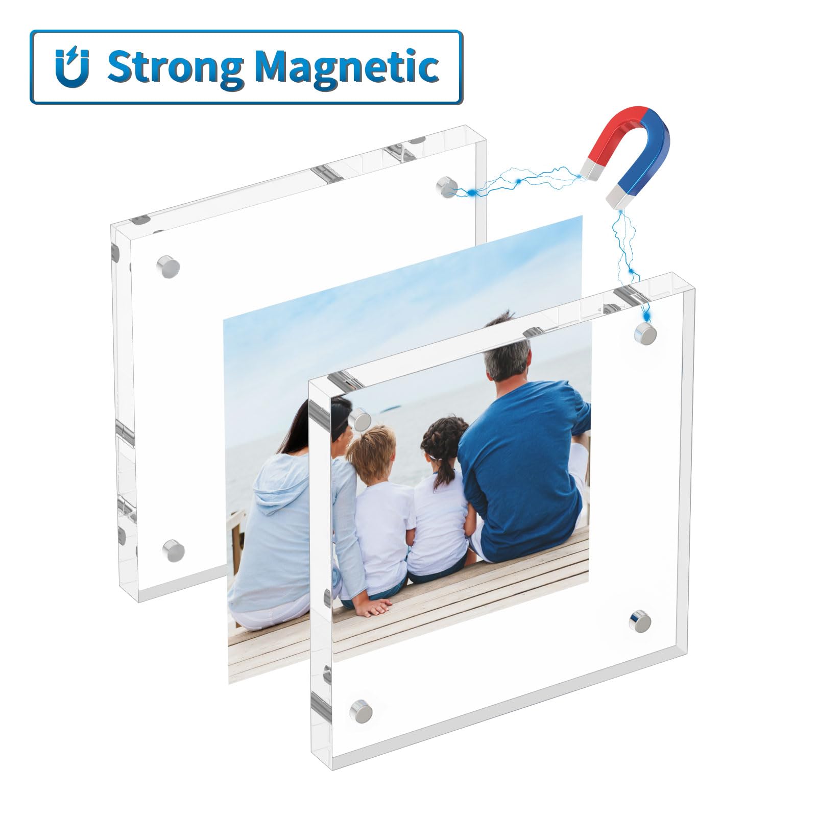 AITEE cadre acrylique zoom surface transparente pour rendu couleur fidèle