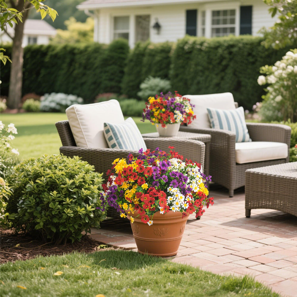 AITISOR bouquet dans vase sur table extérieure pour décoration sans entretien
