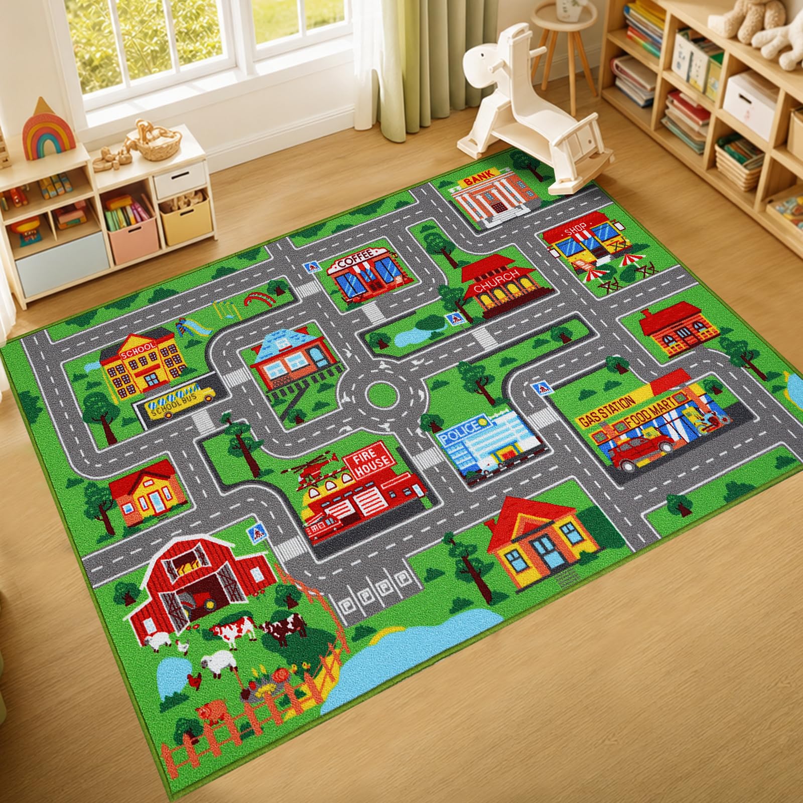 AKASISRUG mise en scène chambre montrant intégration décor