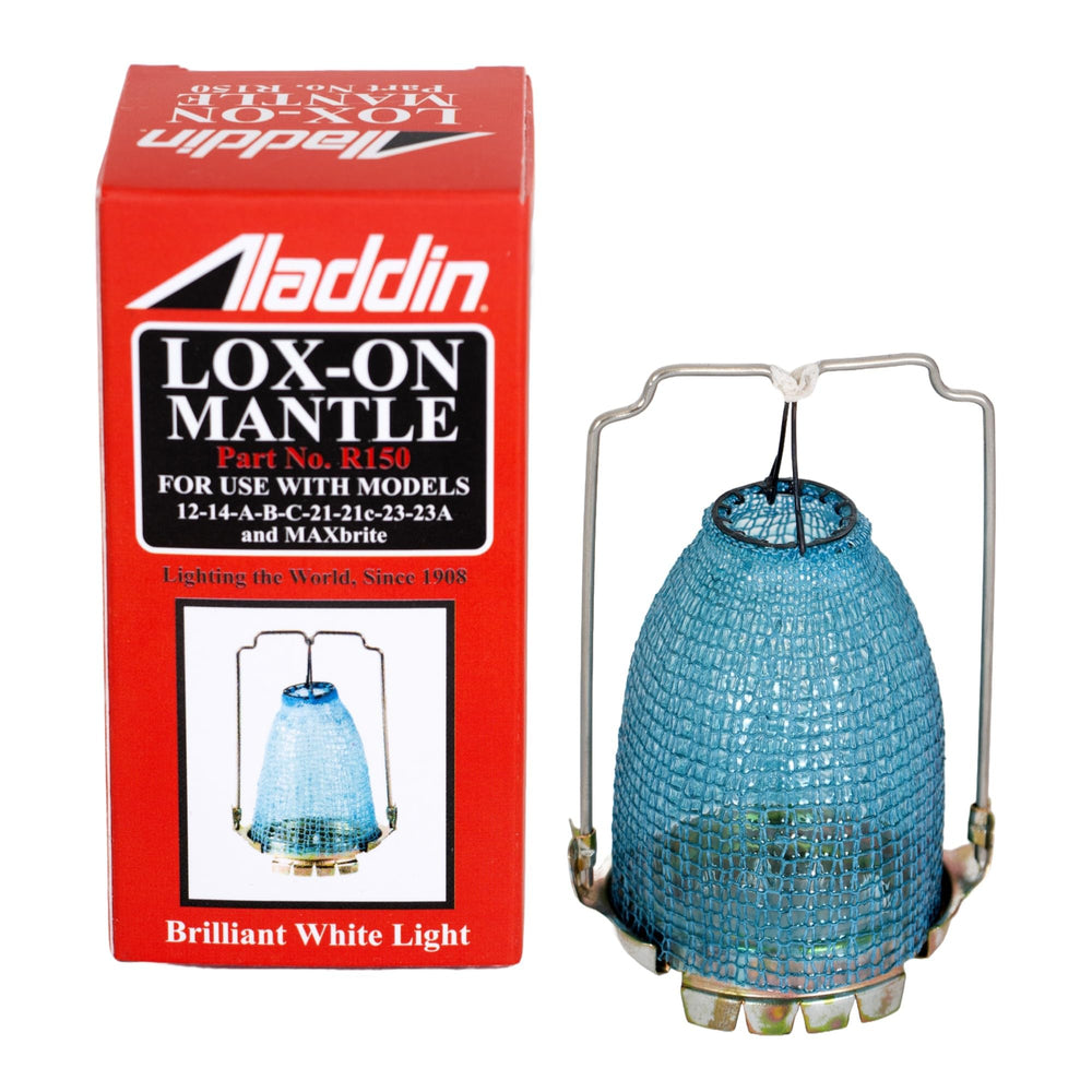Aladdin R150 emballage avant montrant la mantelette et bénéfice d'un remplacement simple