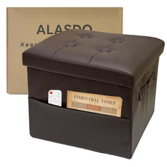 ALASDO pouf coffre face montrant design et finition pratique
