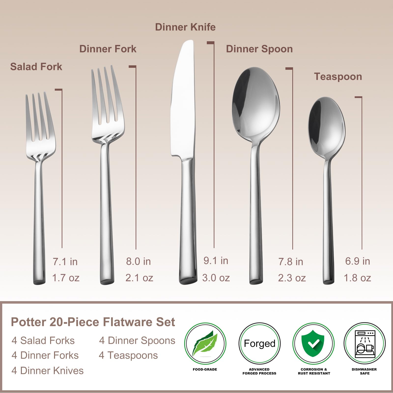 Alata comparaison taille cuillère pour apprécier proportion pratique