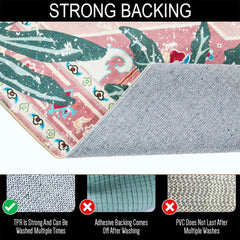 Aldopein tapis posé dans une cuisine apportant chaleur et style
