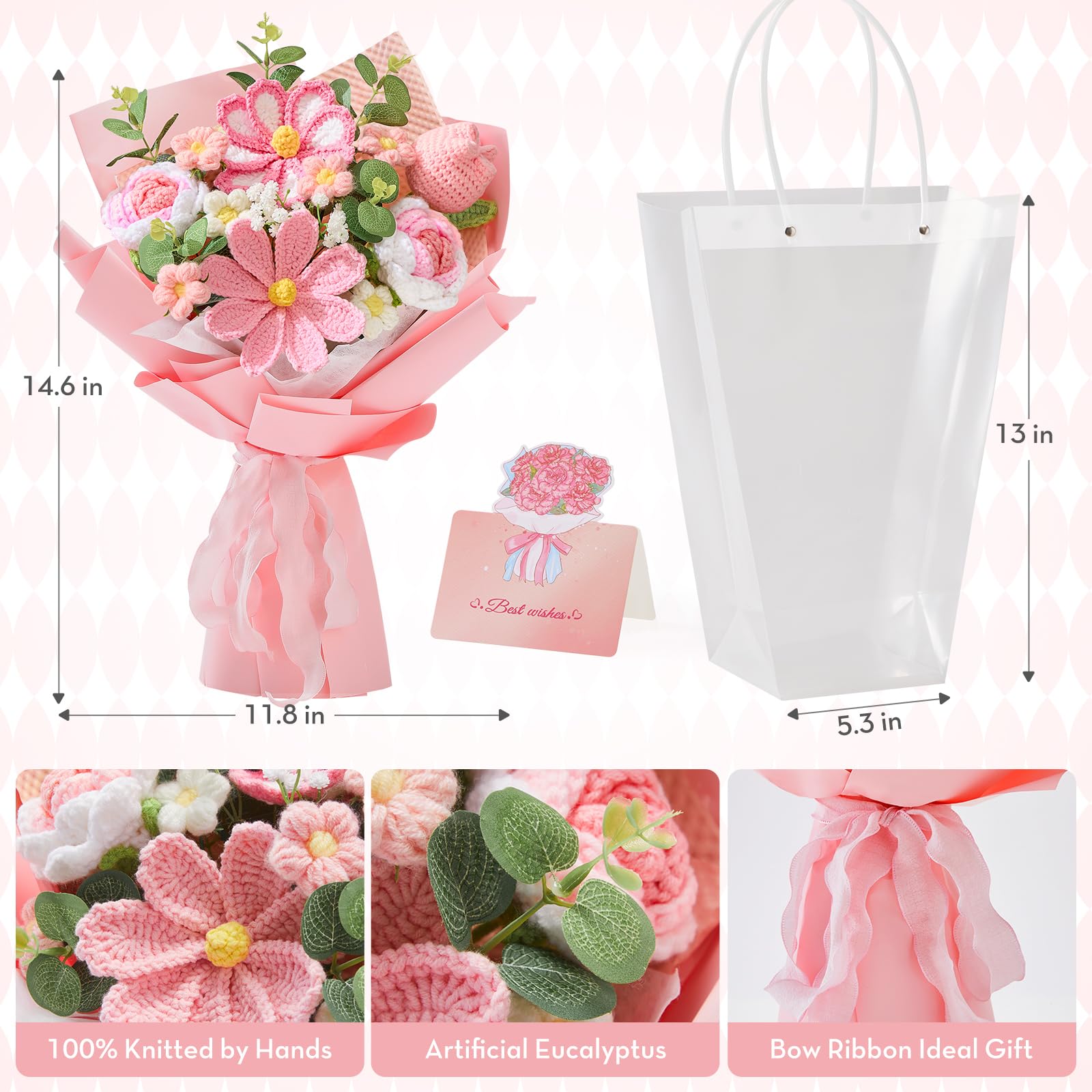 Alecono bouquet en vase posé comme décoration élégante sans entretien
