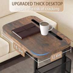 alentar table en usage télétravail avec ordinateur portable pratique