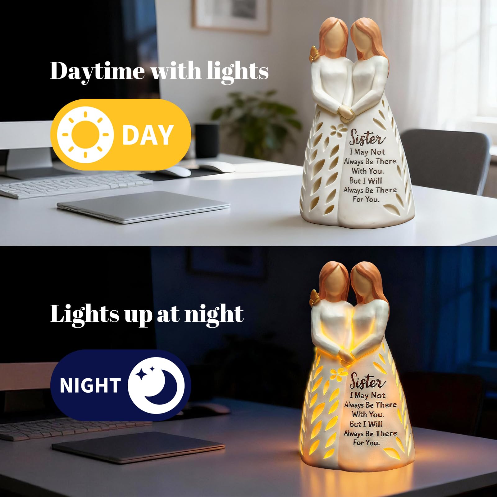 AlevaHive luminaire allumé sur table de chevet créant ambiance douce
