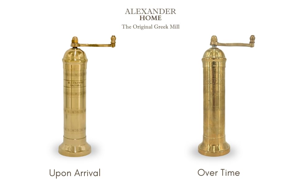 Alexander Home finition laiton montrant patine artisanale et caractère unique