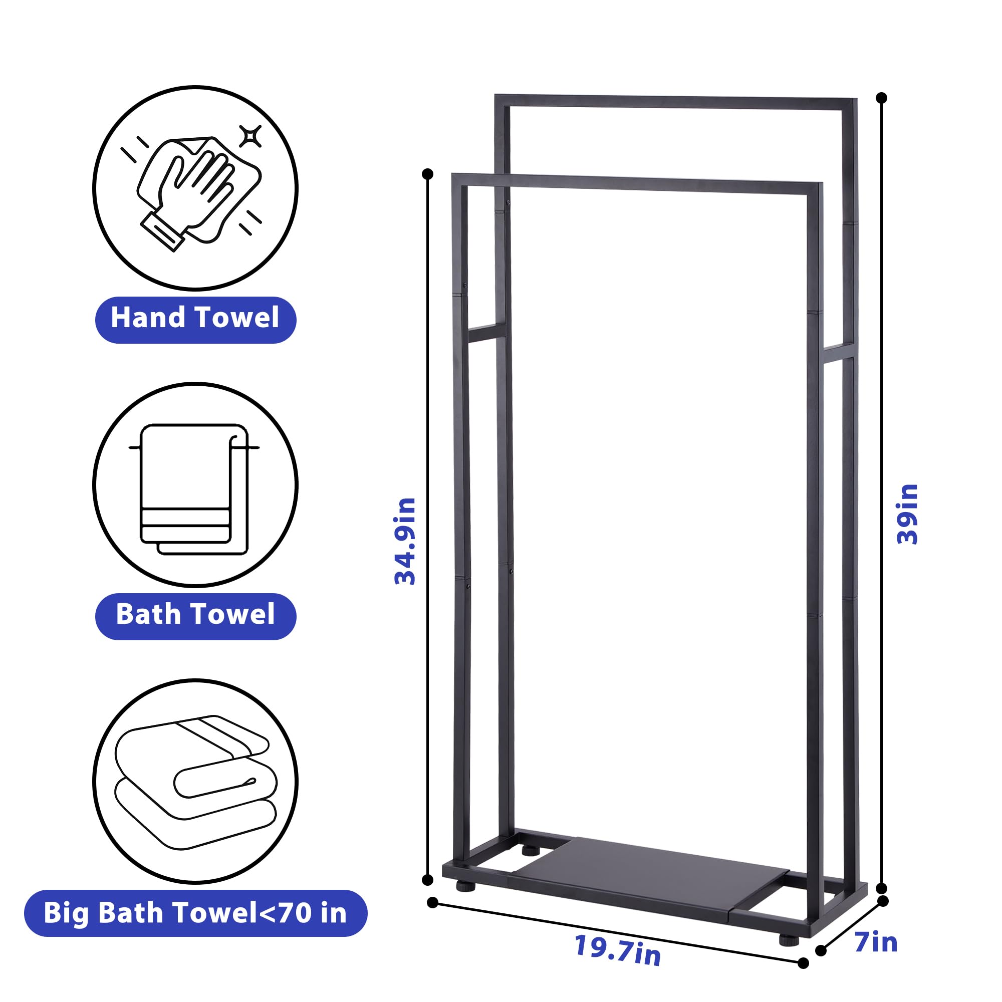 ALHAKIN en salle de bain garde-serviettes organisé et accessible