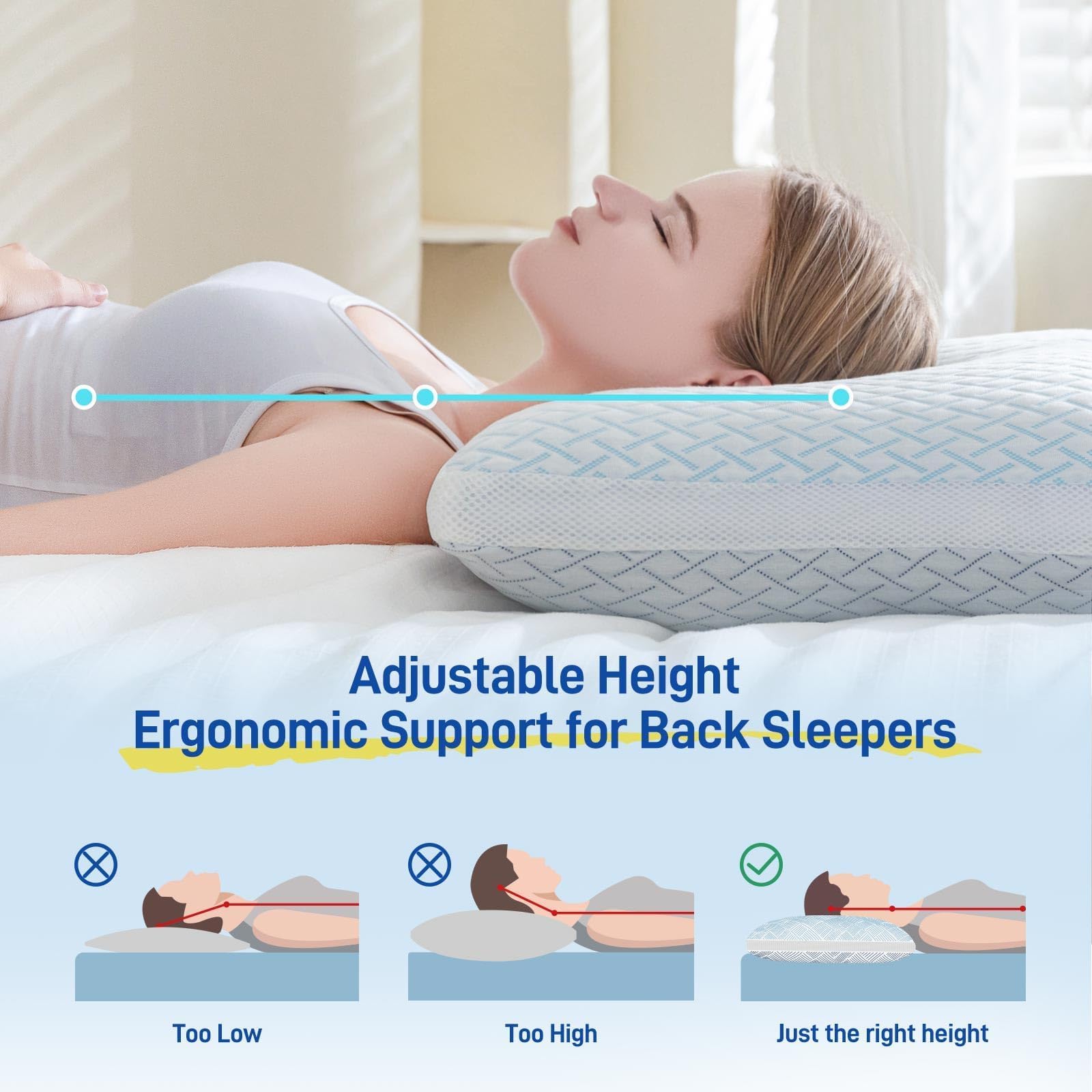 Alkyonos ouverture zippée et sac de rangement pour retrait de rembourrage pratique