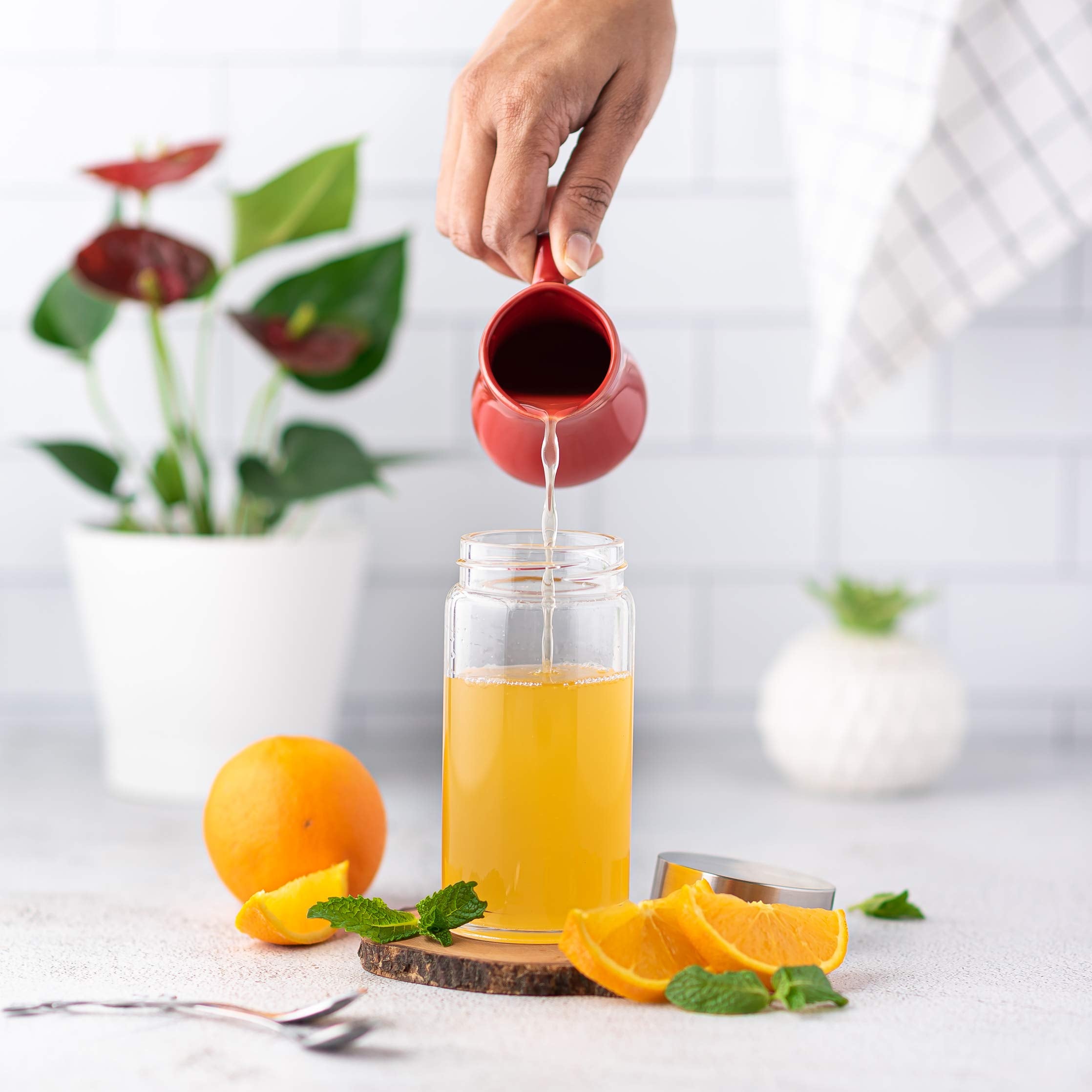 All About Juicing texture verre borosilicaté montrant résistance et pureté