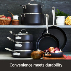 All‑Clad grille en V illustrant la récupération des jus et cuisson élevée