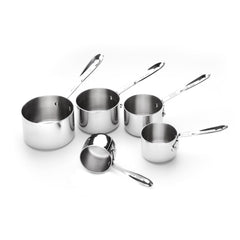 All-Clad tasses devant l'emballage montrant design élégant et robustesse