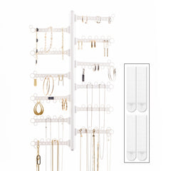 All Hung Up vue avant organisateur mural blanc montrant rangement visible et gain de temps