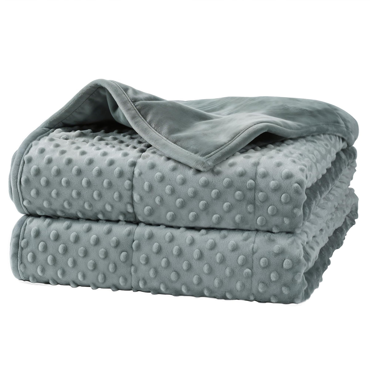 Alomidds couverture frontale Queen gris montrant confort et design réversible