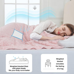 Alomidds couverture en usage sur lit twin démontrant confort et ajustement