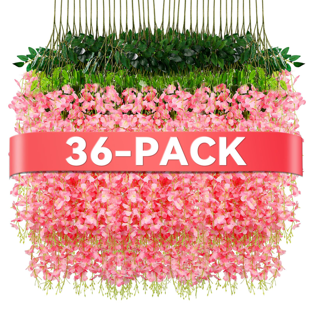 Alotiki glycine vue de face apportant une décoration romantique