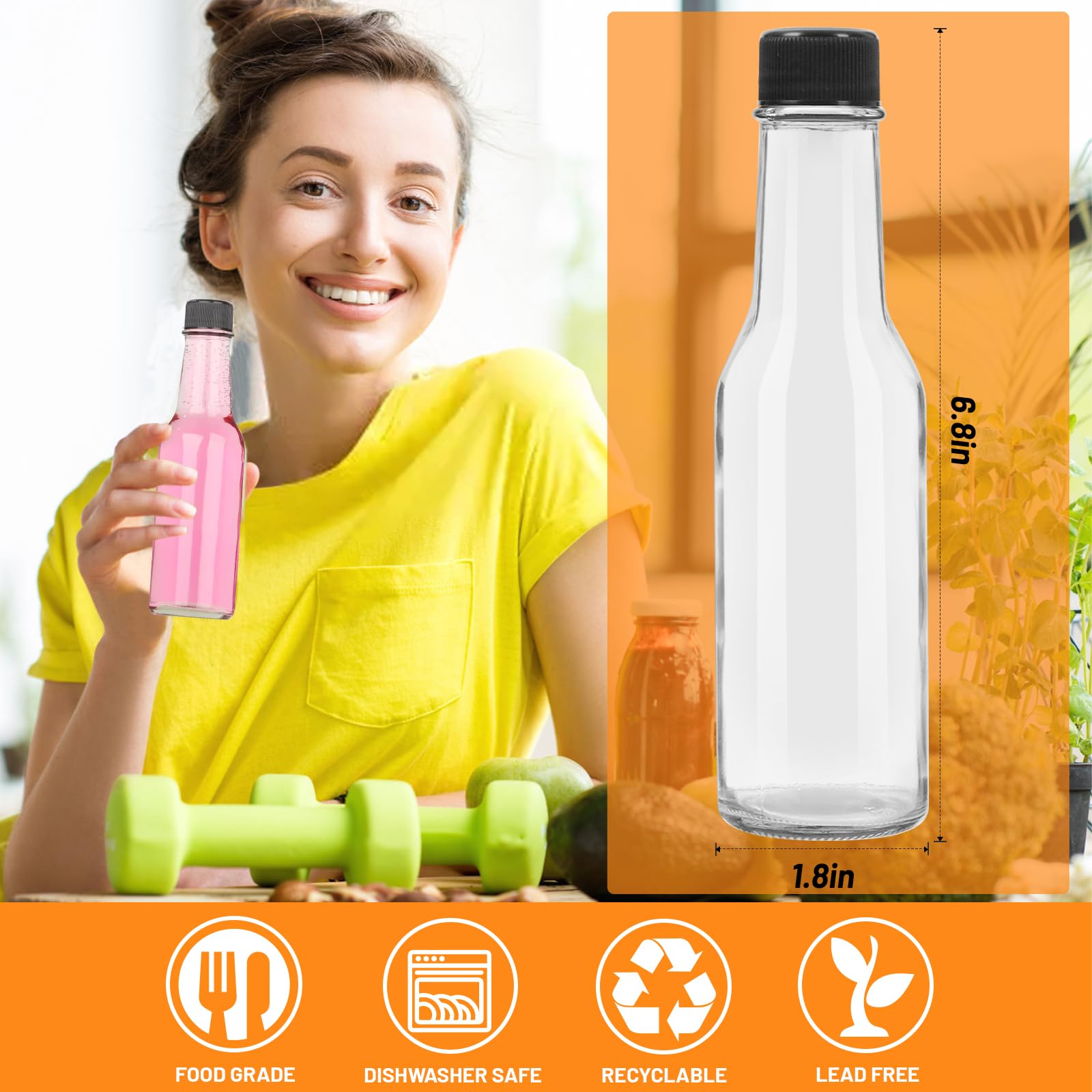 Alotpower gros plan verre épais résistant pour préserver saveurs