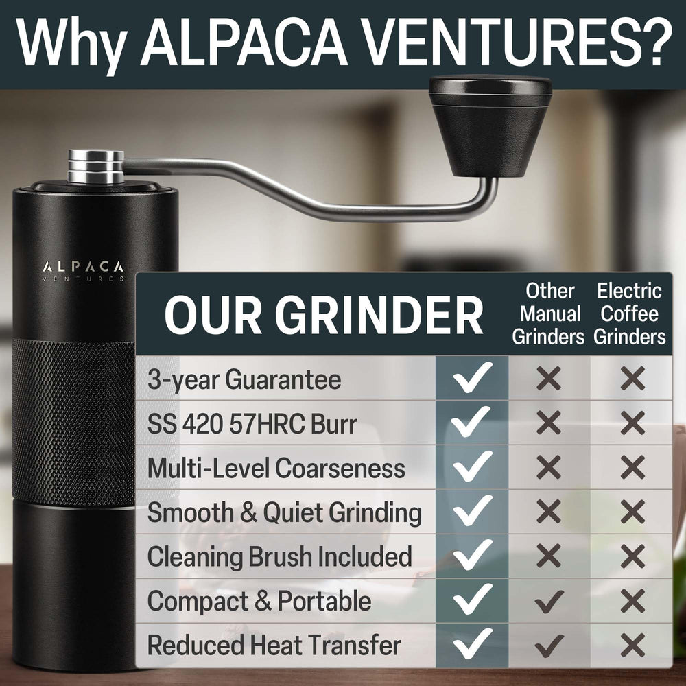 ALPACA VENTURES comparaison taille avec main pour aisance de transport