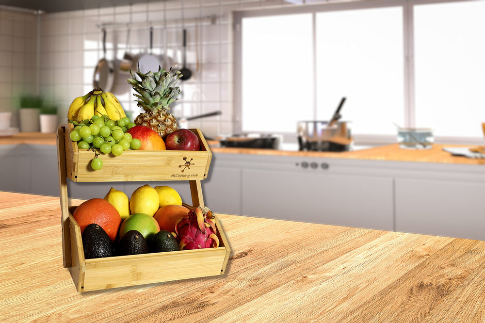 altCooking Hub bac rempli sur plan de travail démontrant gain de place et praticité