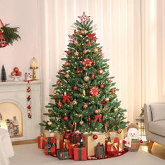 Alupssuc ensemble étalé illustrant la variété de 128 pièces pour couvrir le sapin