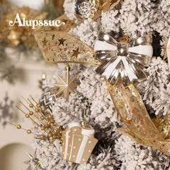 Alupssuc ensemble sur sapin illustrant rendu décoratif festif