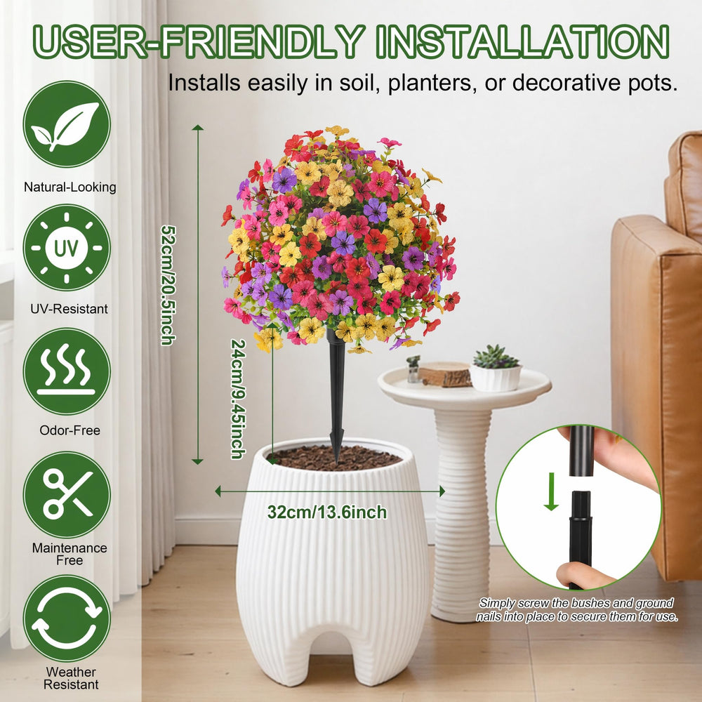 Alupssuc gros plan fleurs montrant réalisme et couleurs durables