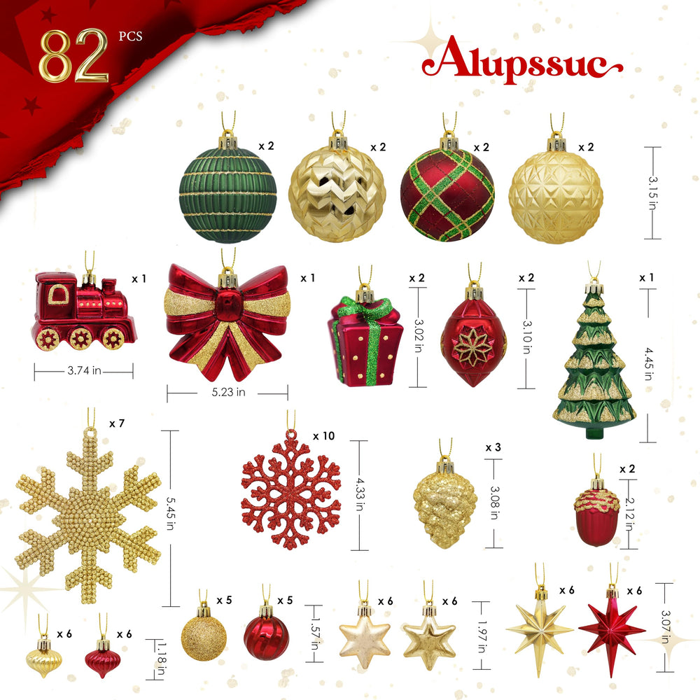 Alupssuc sapin décoré avec boules pour ambiance festive harmonieuse