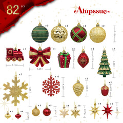 Alupssuc sapin décoré avec boules pour ambiance festive harmonieuse