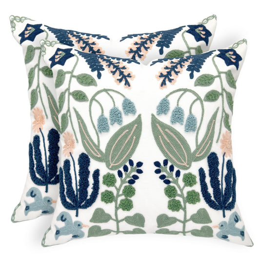 Alysheer housse coussin face avant bleu vert apporte élégance au salon