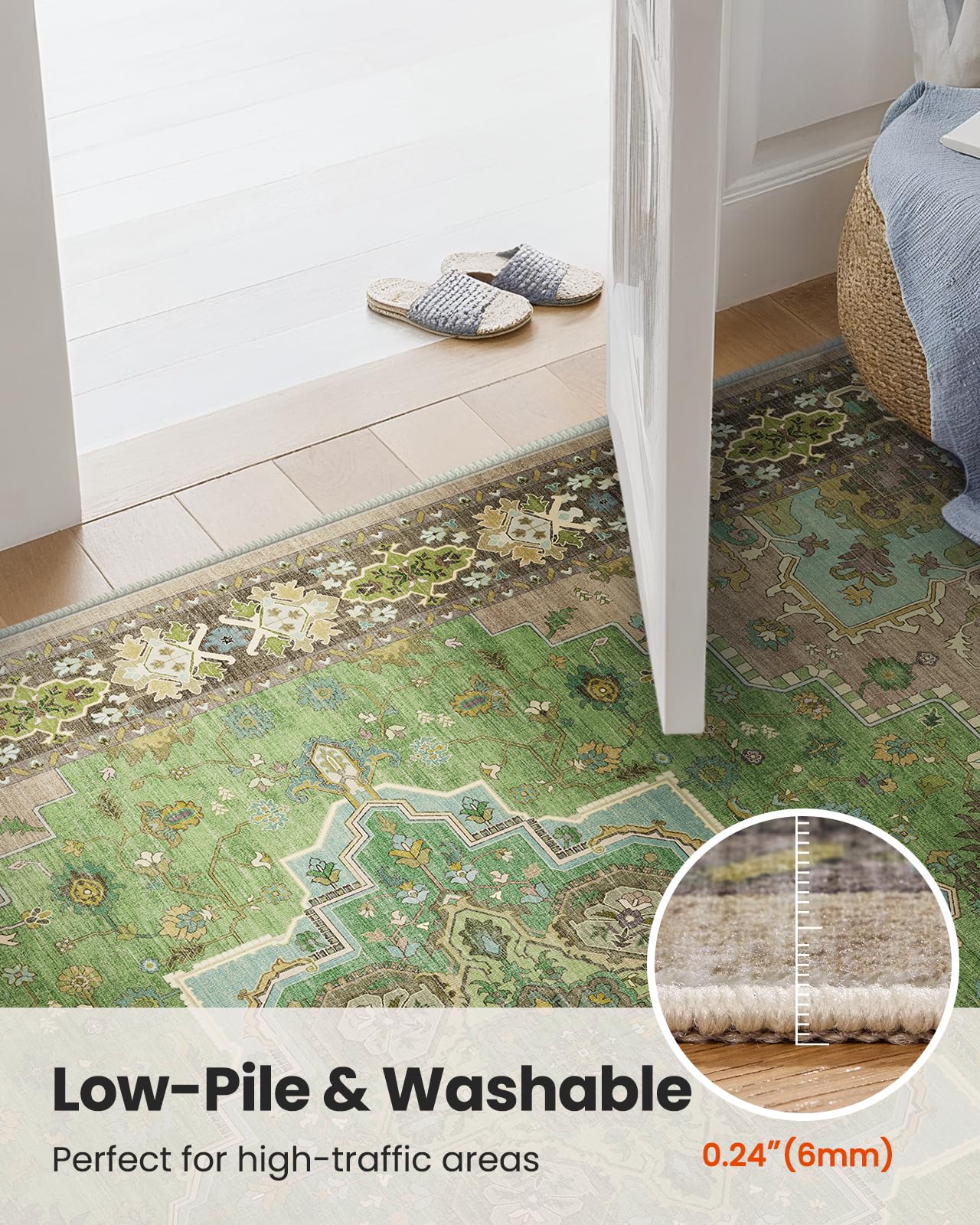 AMADA HOMEFURNISHING tapis à côté de meubles pour évaluer l'échelle