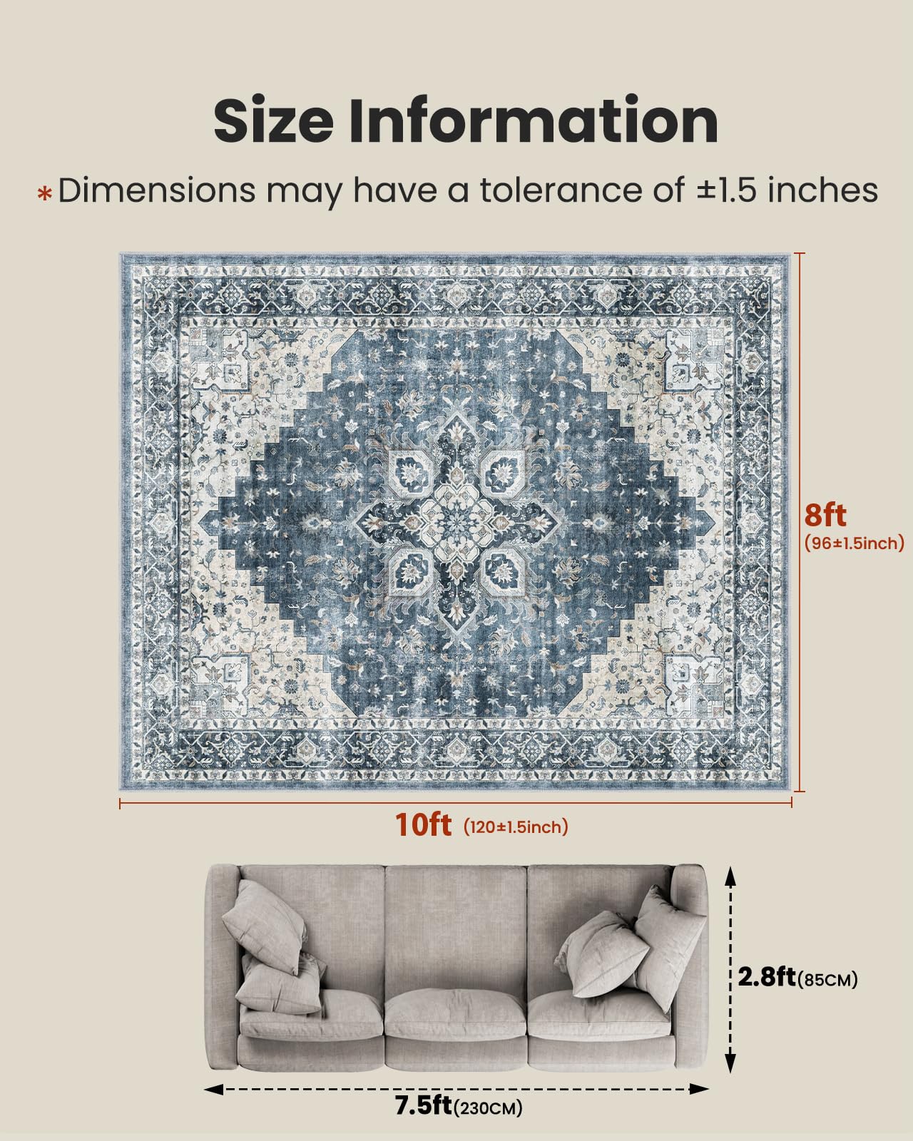 AMADA HOMEFURNISHING gros plan texture polyester durable et douce