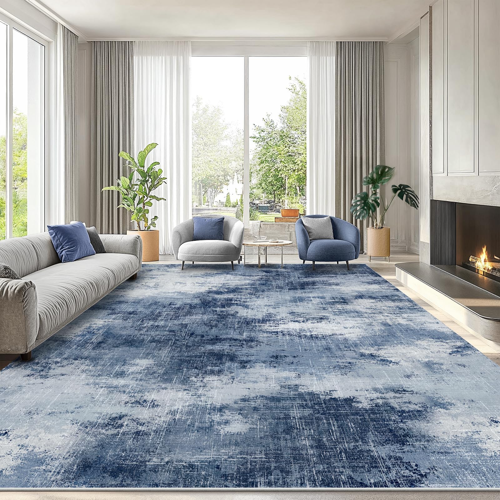 AMADA HOMEFURNISHING vue d'ensemble du tapis 8'x10' pour un salon élégant
