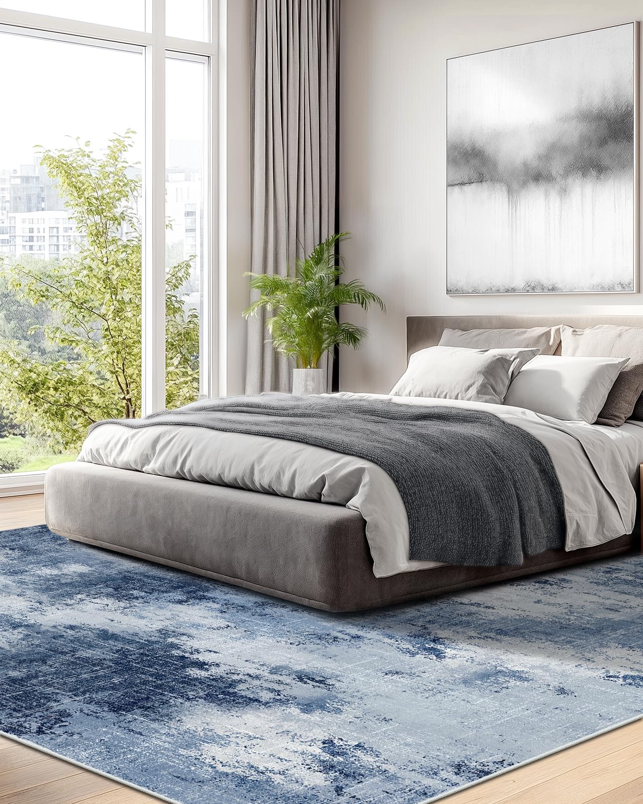 AMADA HOMEFURNISHING texture douce imitant la laine pour confort pieds nus
