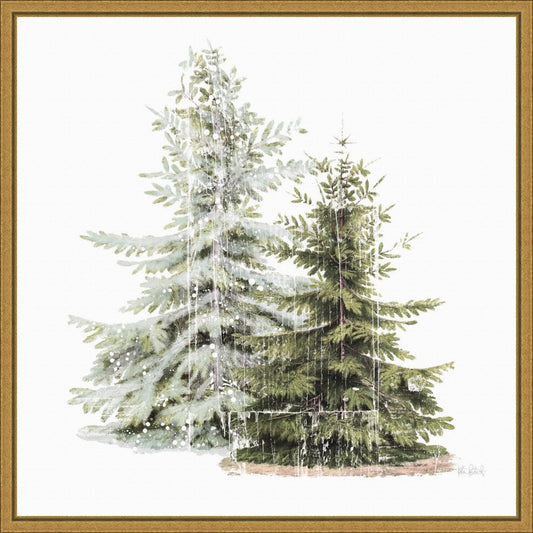 Amanti Art toile encadrée vue de face apportant ambiance hivernale