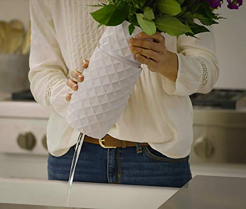 Amaranth Vase gros plan texture diamantée montrant détails esthétiques durables