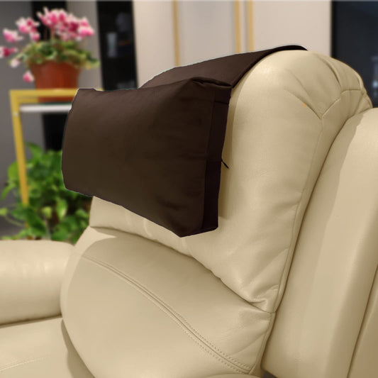 AmazeCov coussin face avant en velours marron apporte confort immédiat