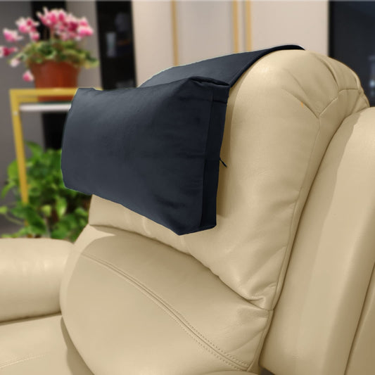 AmazeCov appui-tête face avant montrant forme ergonomique et confort