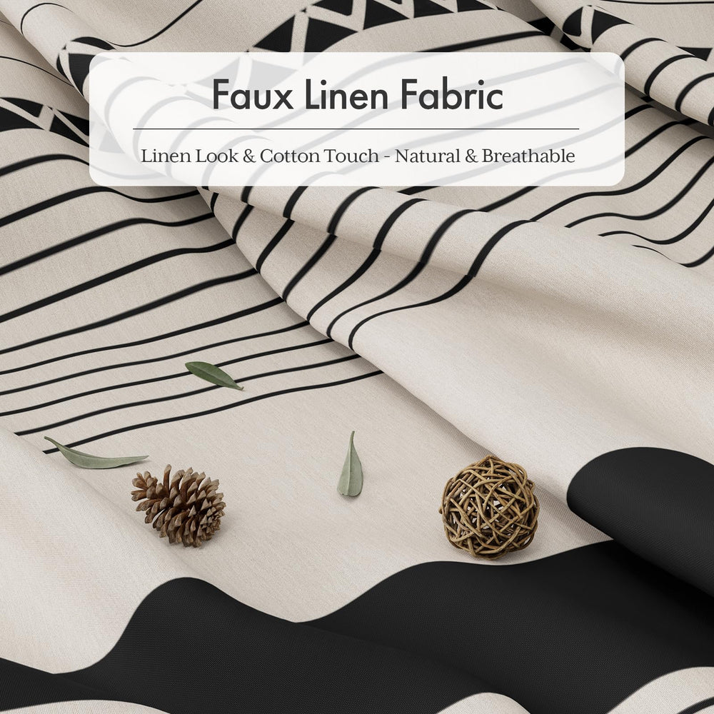 AmazerBath gros plan texture lin synthétique toucher doux et facile entretien