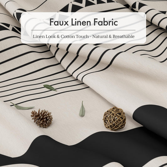 AmazerBath gros plan texture lin synthétique toucher doux et facile entretien