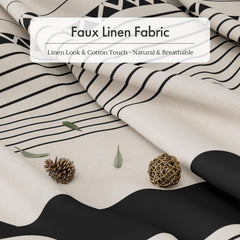 AmazerBath gros plan texture lin synthétique toucher doux et facile entretien