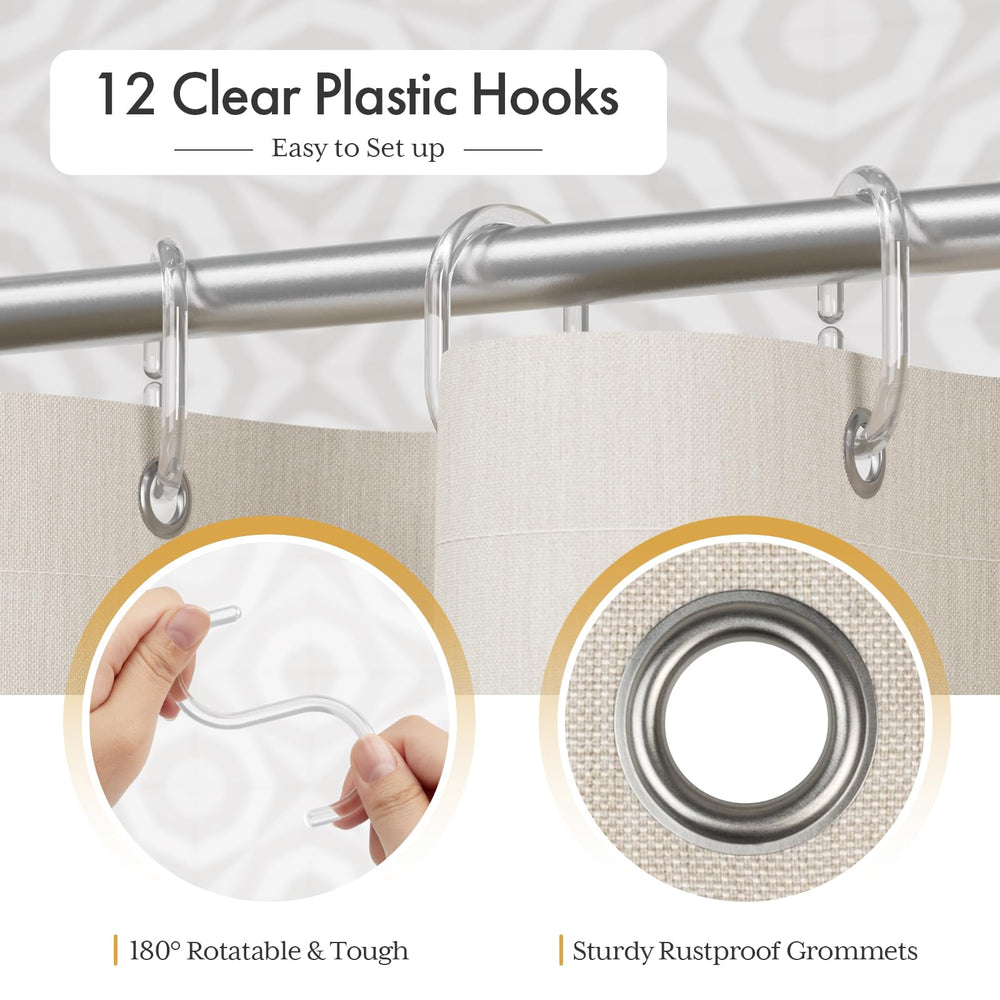AmazerBath œillets métalliques et crochets inclus pour installation rapide