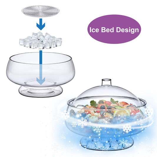 Amazing Abby base à glace ouverte illustrant remplissage simple et maintien du froid