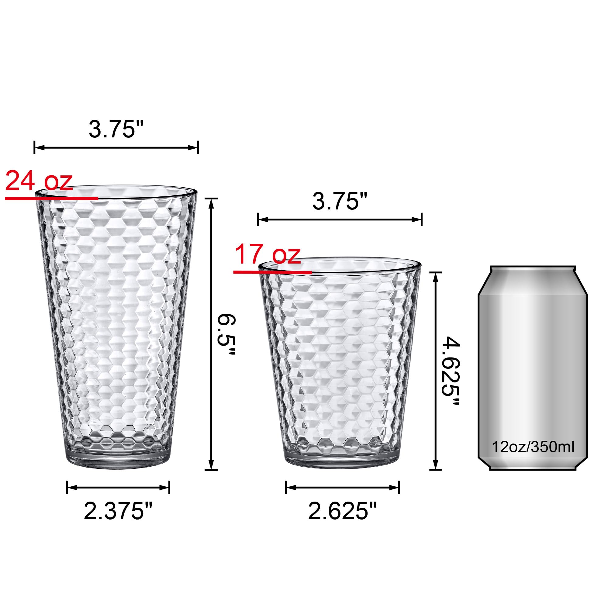 Amazing Abby gobelet tenu en main montrant échelle 16 oz et 24 oz utile