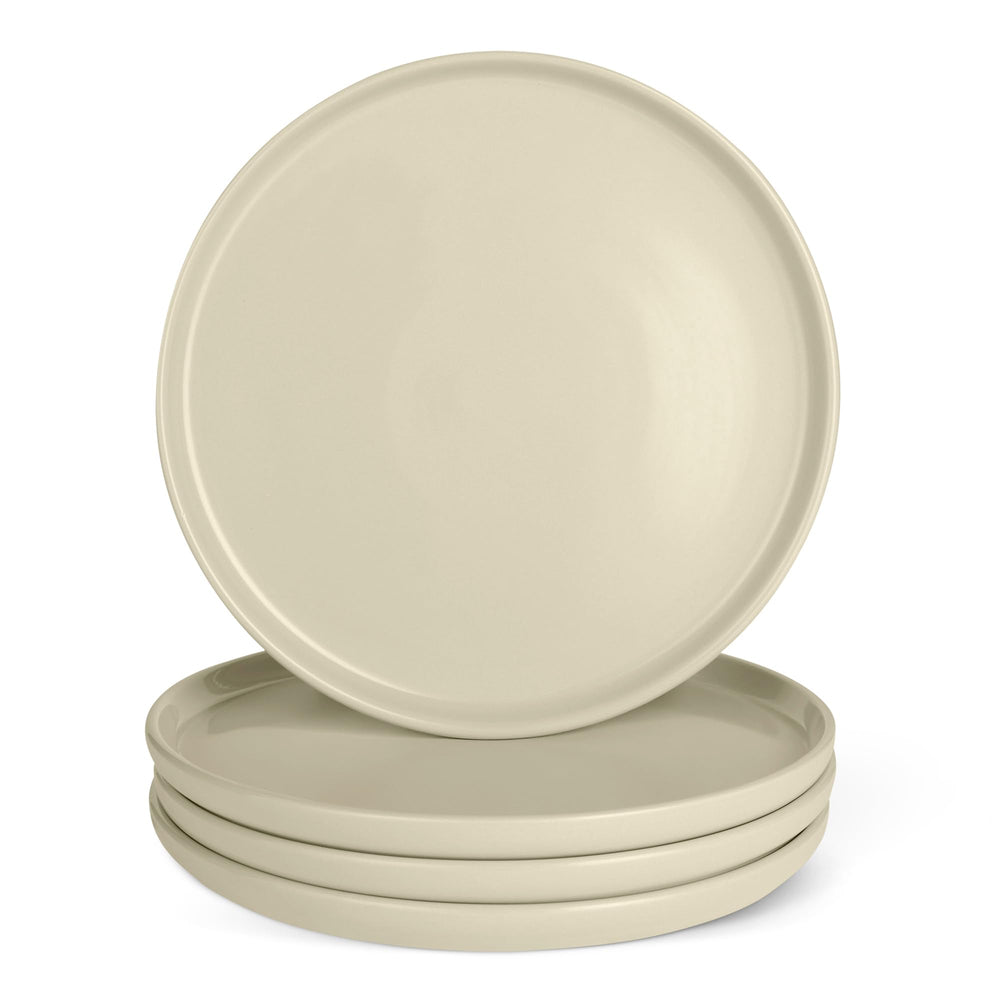 Amazon Basics assiette face plat ivoire présentant une présentation élégante
