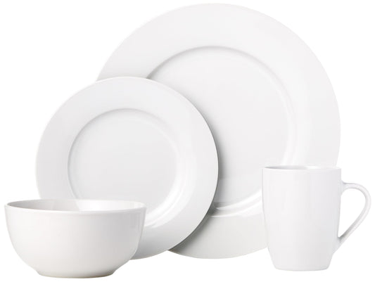 Amazon Basics assiette plate 10,5 pouces vue frontale, robustesse pour repas quotidiens
